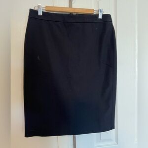 J. Crew Black Pencil Skirt
